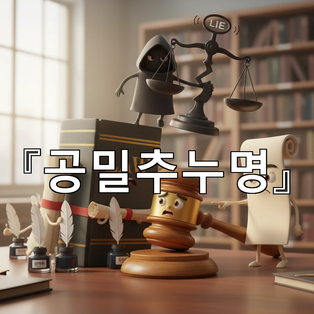 공밀추누명 성립요건과 피의자 진술 준비에서 흔한 실수 정리