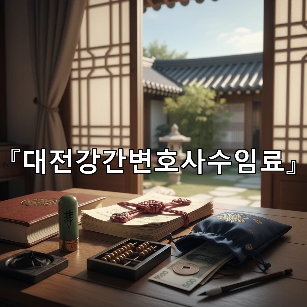 대전강간변호사수임료 결정에 영향을 주는 사건 진행 요소 정리