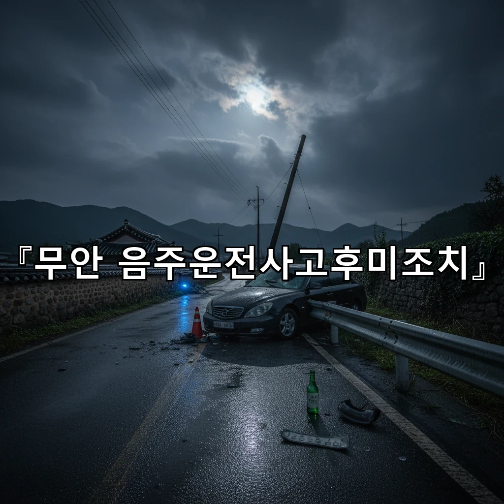 무안음주운전사고후미조치 블랙박스 확보와 목격자 진술 활용 전략