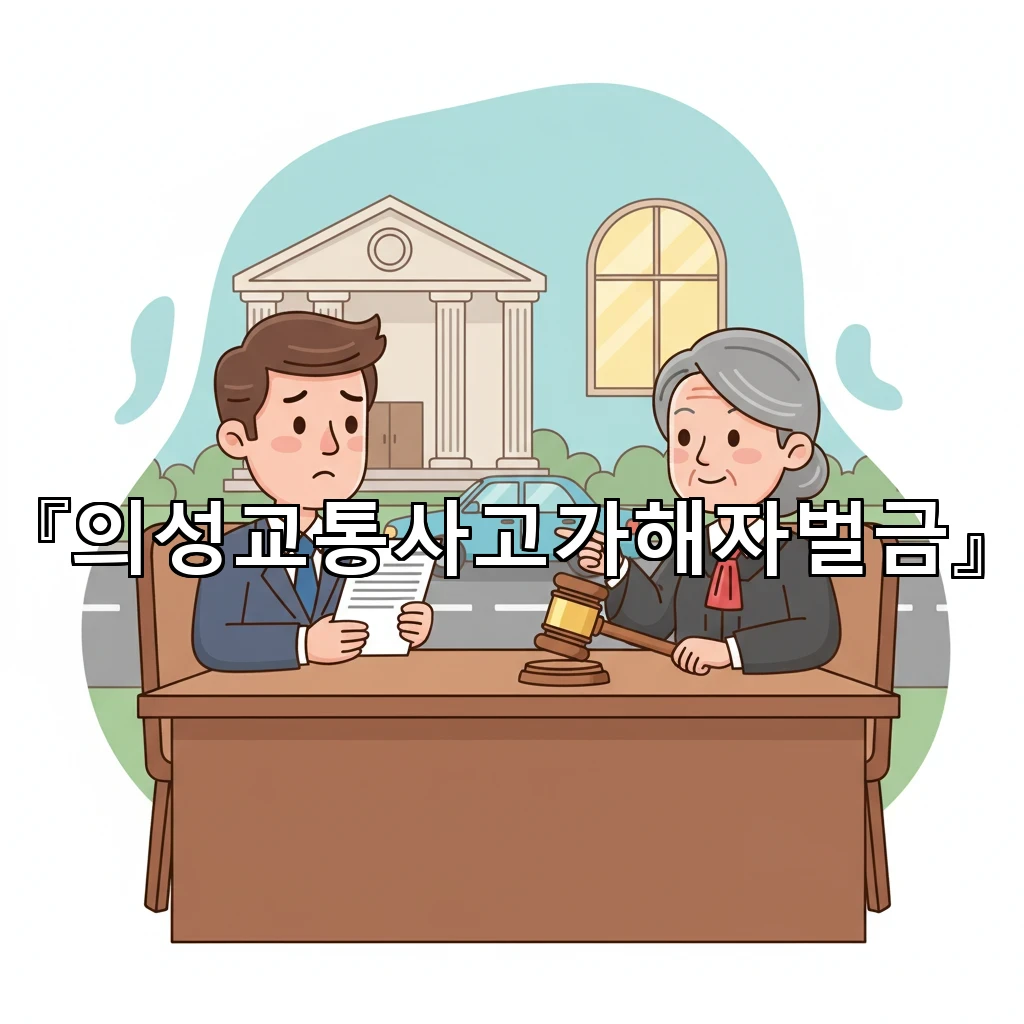 의성교통사고가해자벌금 초범이라도 처벌수위 달라지는 기준 정리