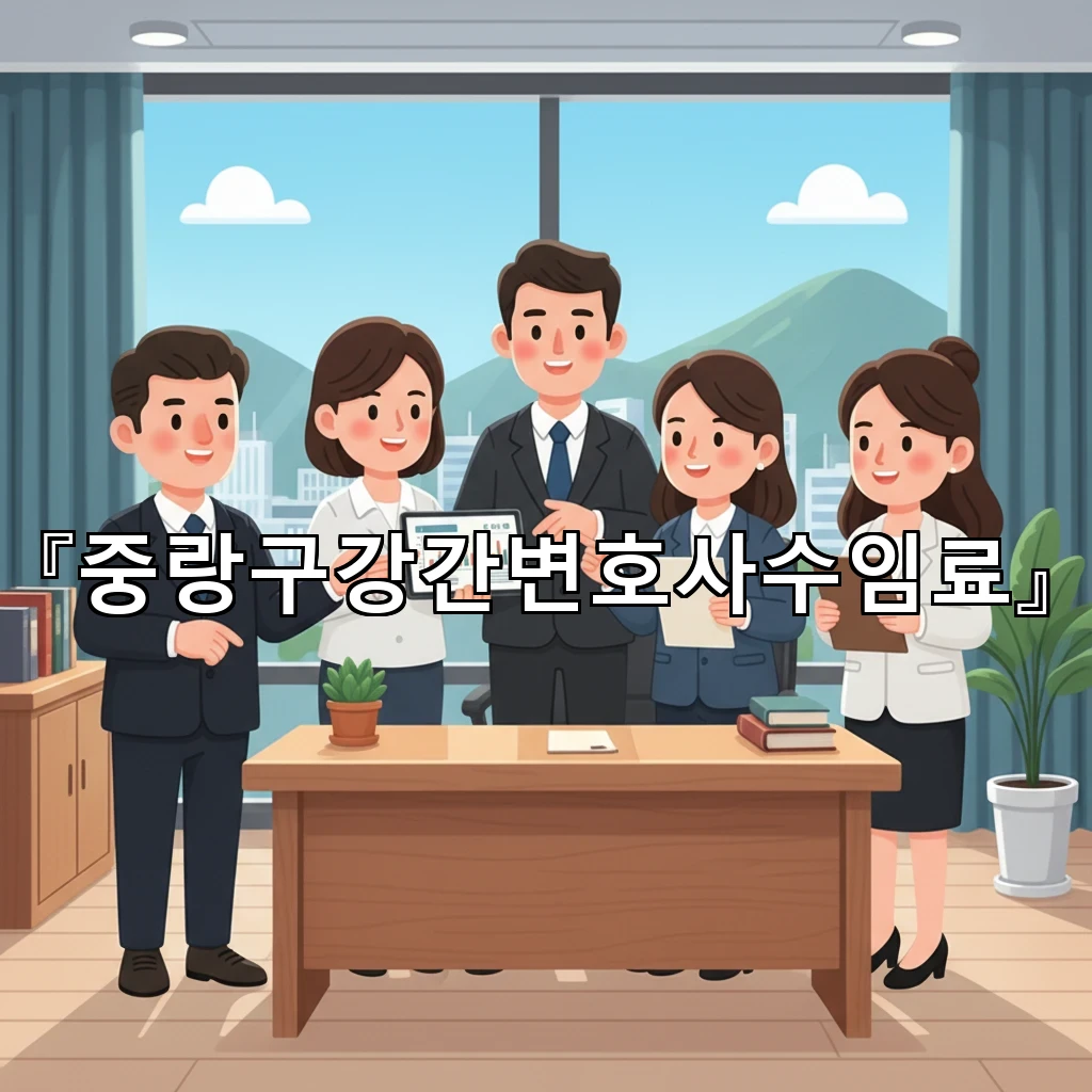 중랑구강간변호사수임료 상담 전 확인할 계약서 항목과 비용 기준
