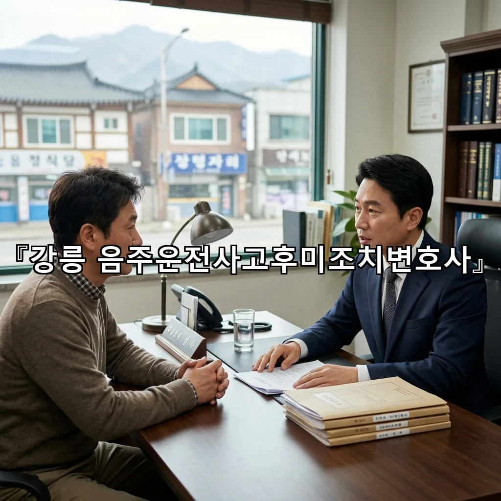 강릉 음주운전사고후미조치변호사