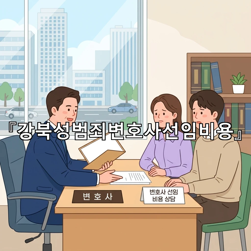 강북성범죄변호사선임비용 상담 전 알아둘 핵심 기준과 준비 흐름