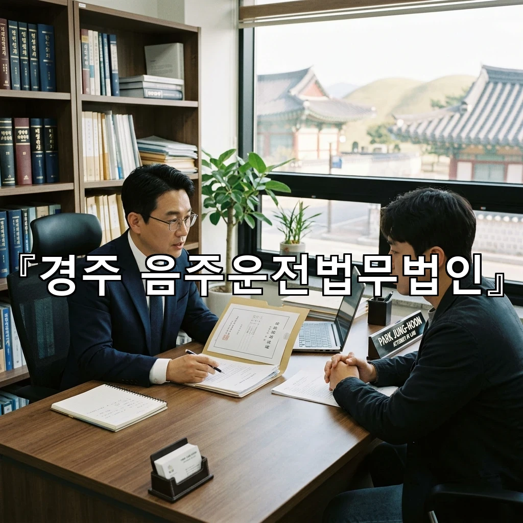 경주음주운전법무법인 사건 초기에 살피는 대응 방향과 선택 기준