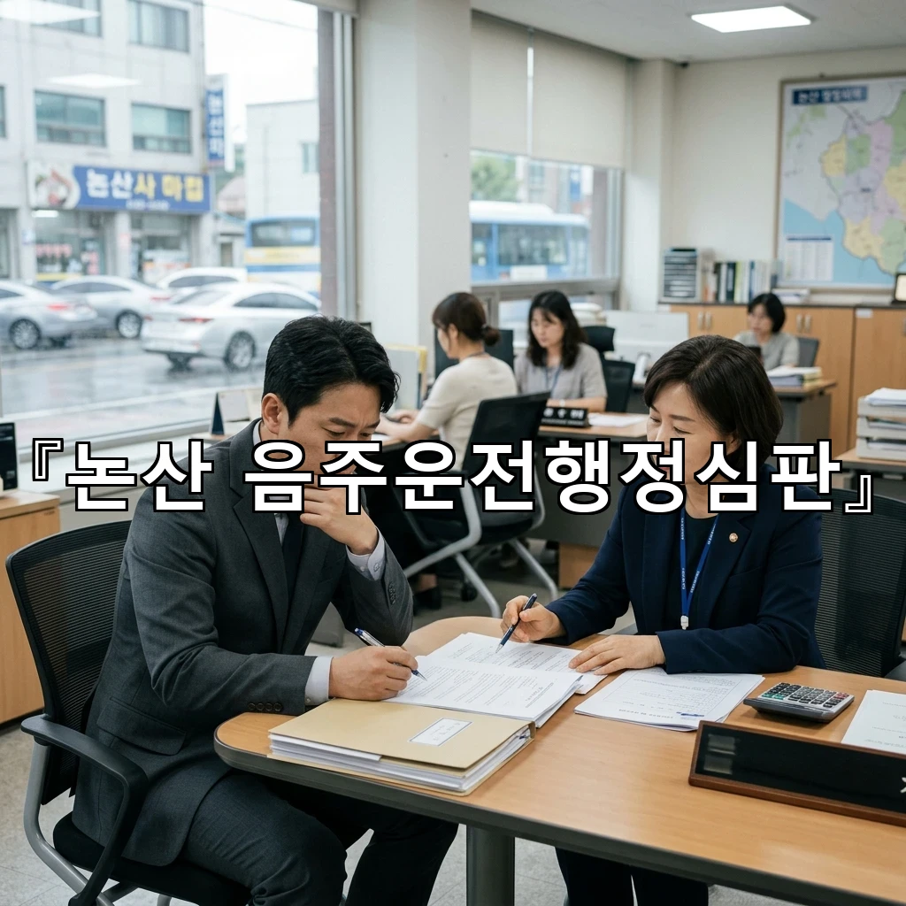 논산음주운전행정심판 서류 흐름을 따라가며 준비하는 실전 안내서