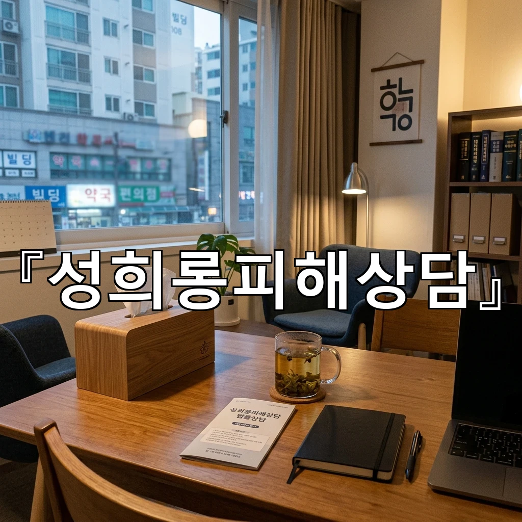 성희롱피해상담 처음 마주한 순간부터 마음을 지키는 방법
