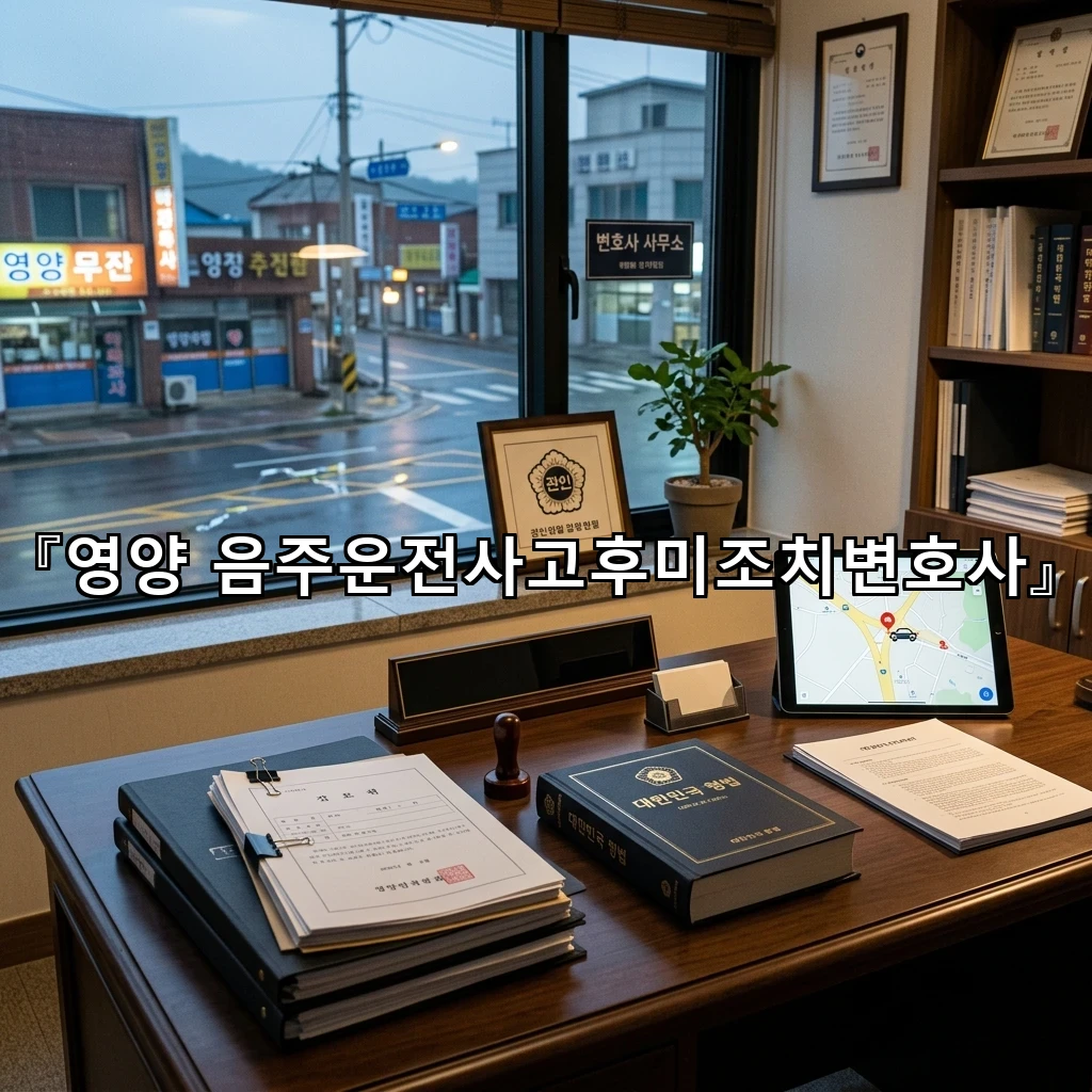 영양음주운전사고후미조치변호사 현장 흔적이 남은 밤의 대응 순서