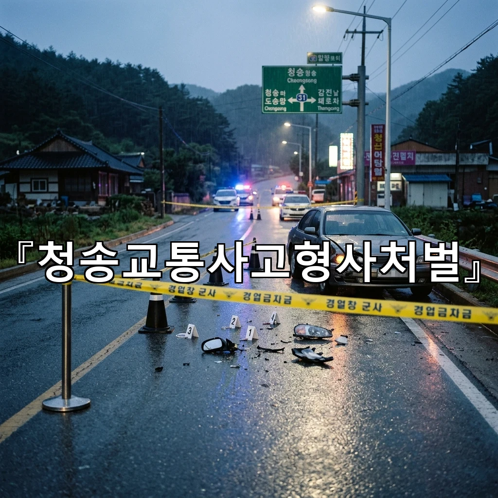 청송교통사고형사처벌 합의보다 먼저 살펴야 할 쟁점과 진행 방향