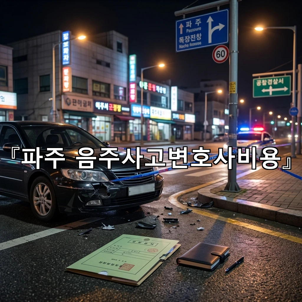 파주음주사고변호사비용 사건 초기에 살펴야 할 핵심 기준 정리