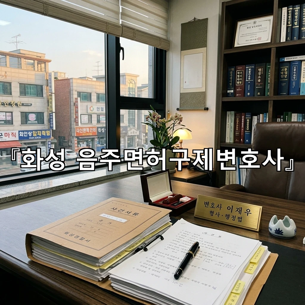 화성음주면허구제변호사 오늘의 선택이 달라지는 상담 방향 정리
