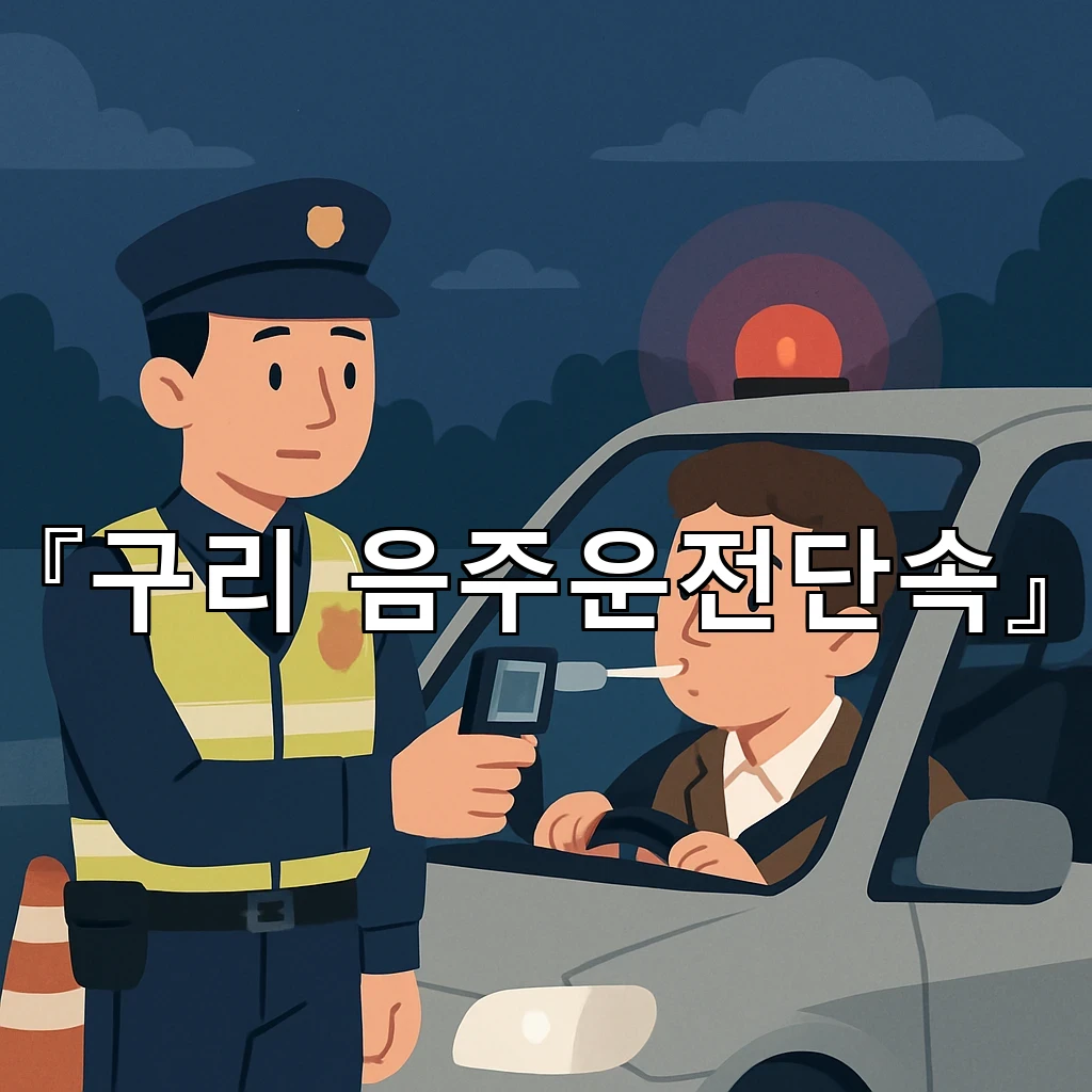 구리음주운전단속 현장에서 확인하는 절차와 대응 흐름 안내