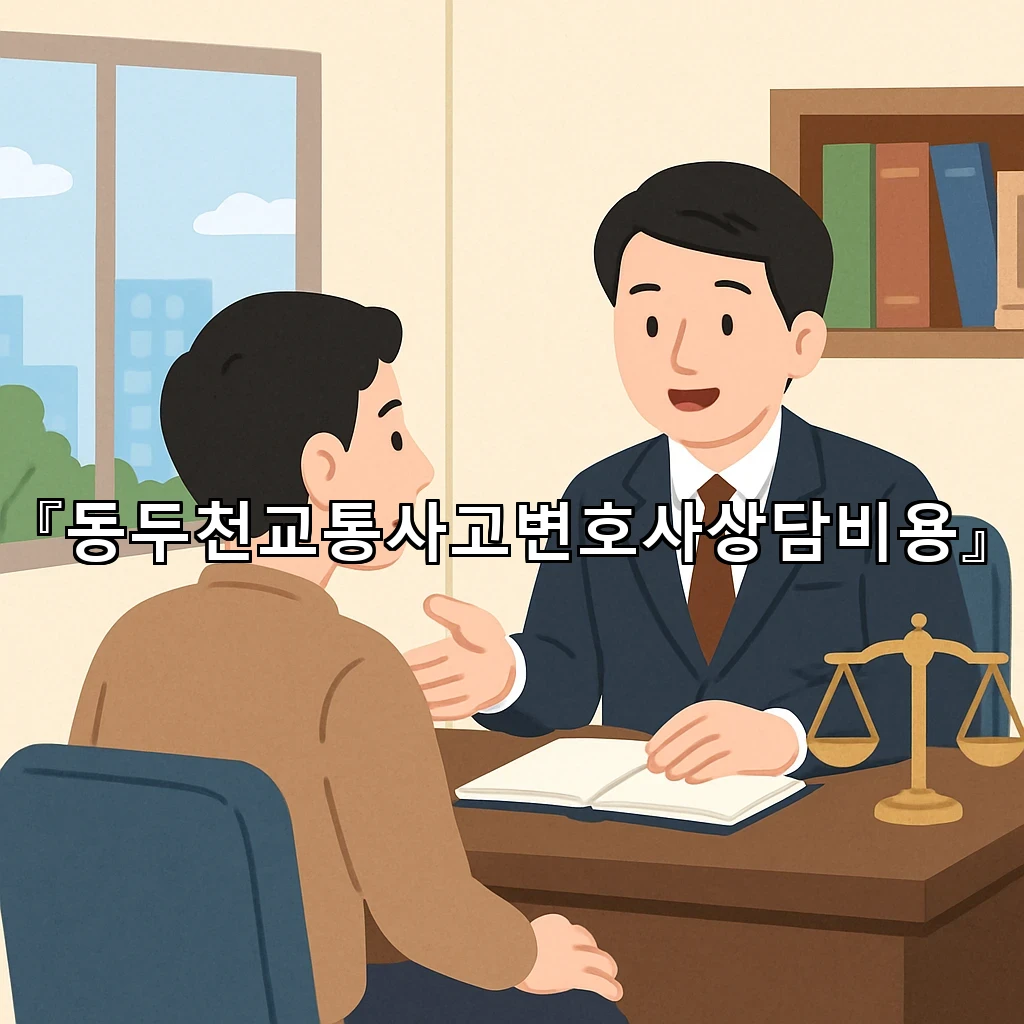동두천교통사고변호사상담비용 궁금할 때 보는 대응 기준 정리