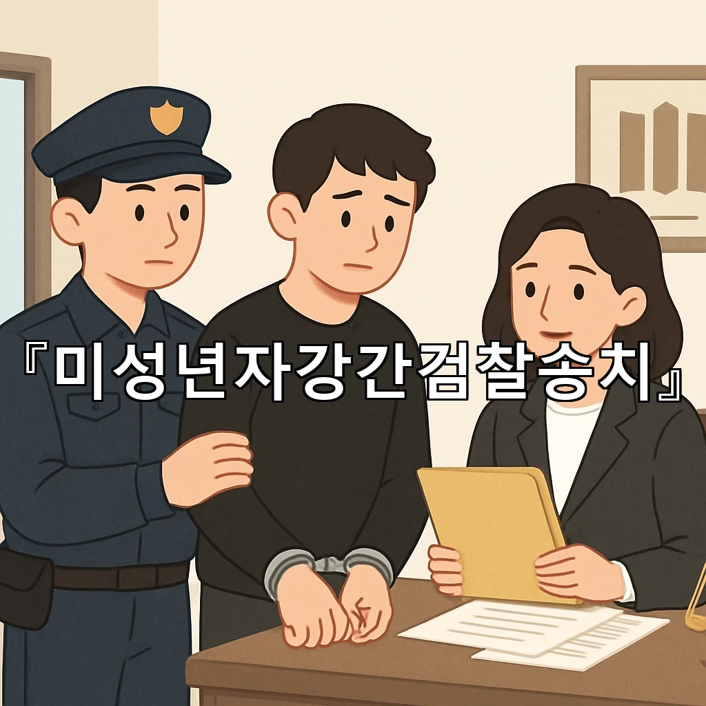 미성년자강간검찰송치 이후 사건의 흐름을 읽는 핵심 관점