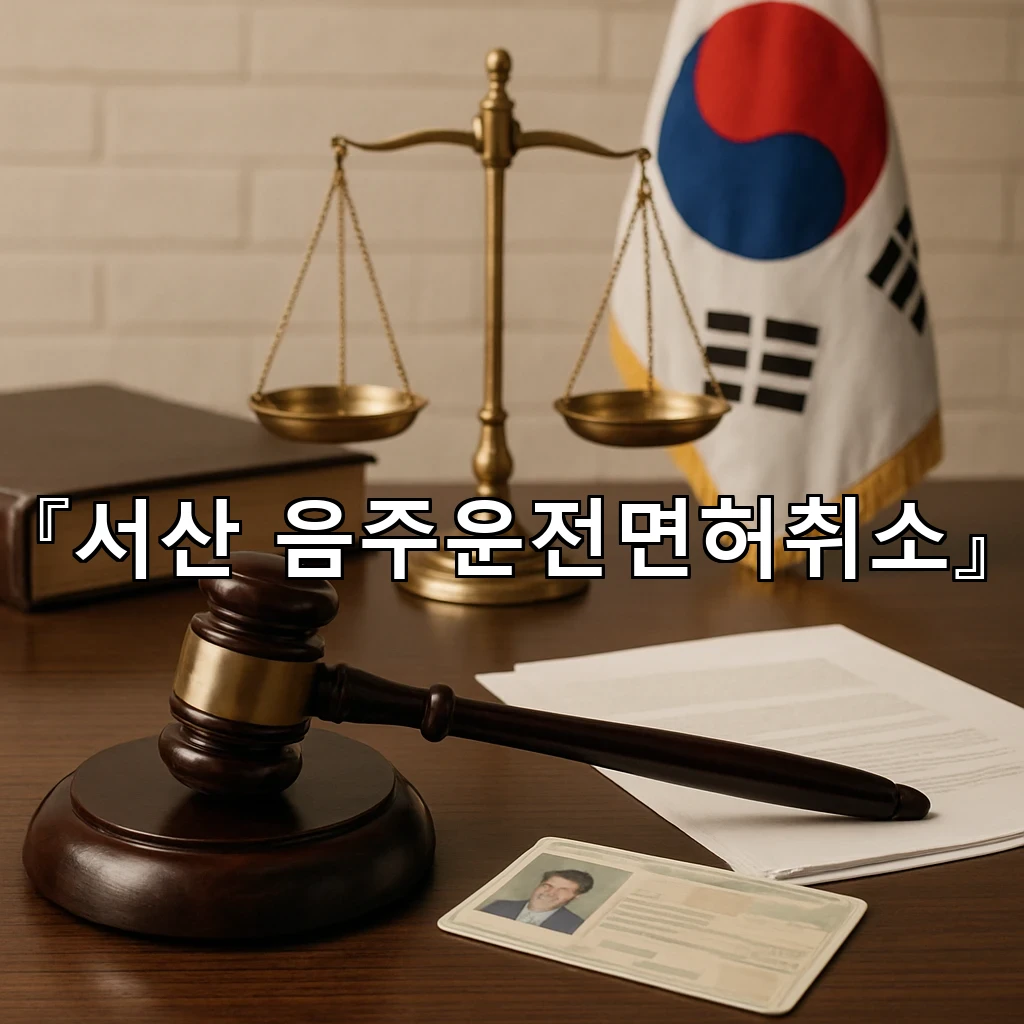 서산음주운전면허취소 행정절차 흐름을 차분히 짚어보는 안내