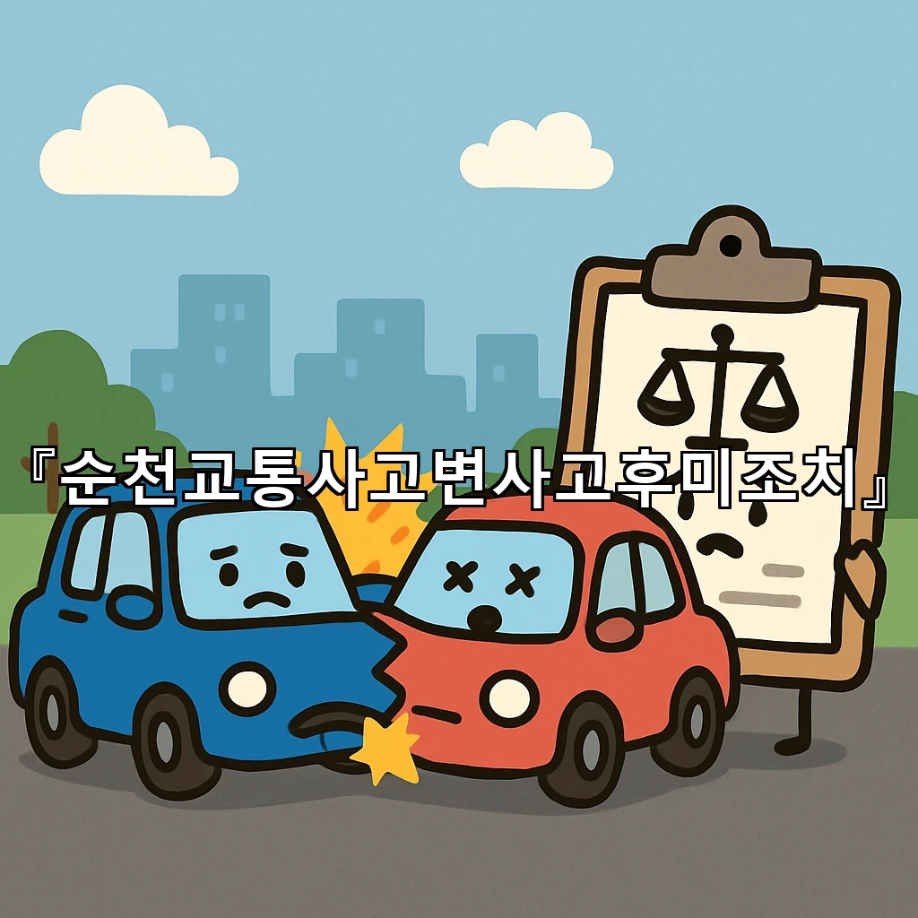 순천교통사고변사고후미조치