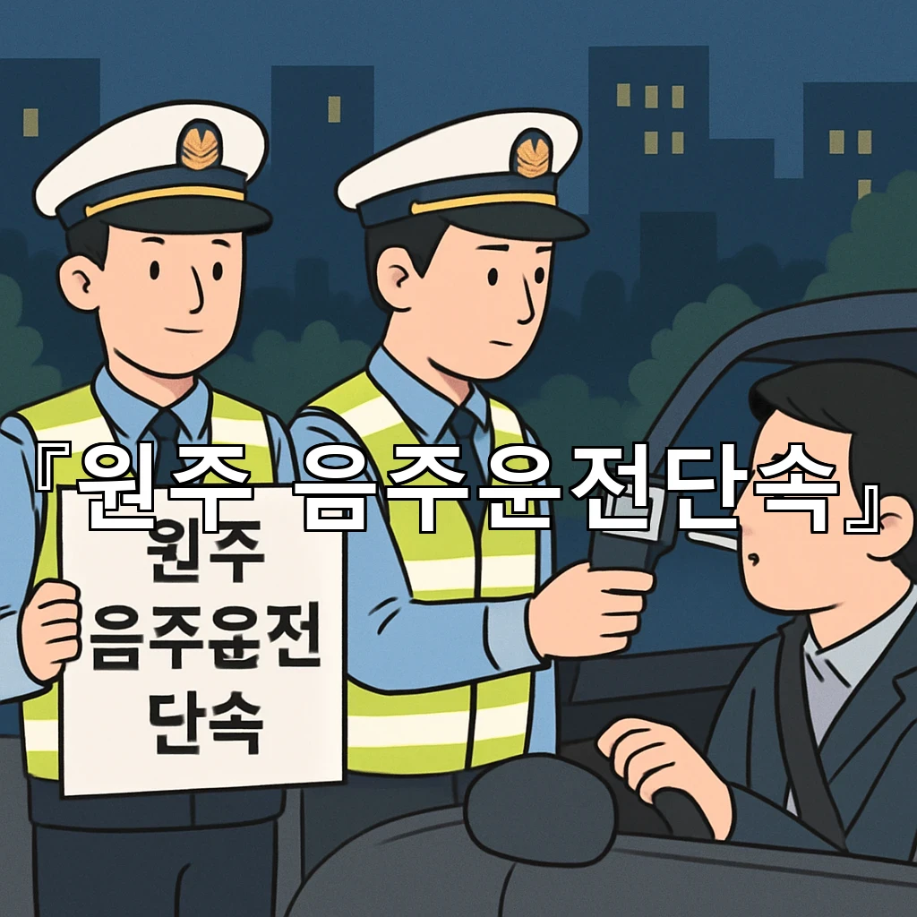 legal image 원주 음주운전단속 4889