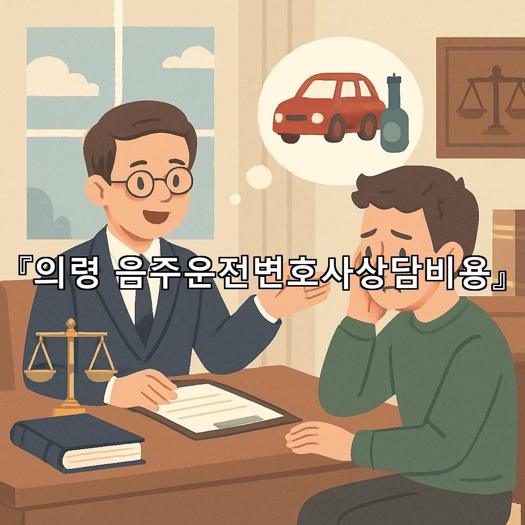 의령음주운전변호사상담비용 사건별 차이를 읽는 핵심 관점 안내