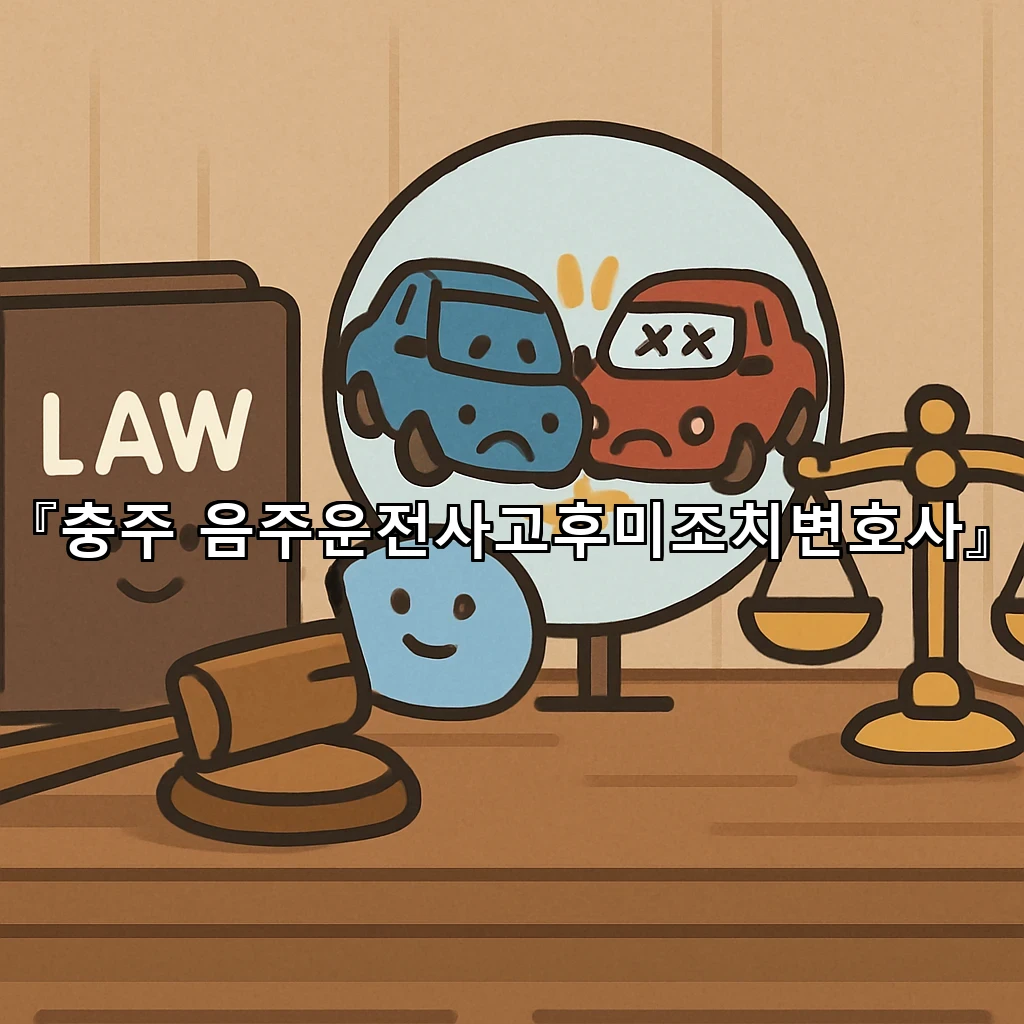충주음주운전사고후미조치변호사 현장 대응이 갈라놓는 결과의 차이