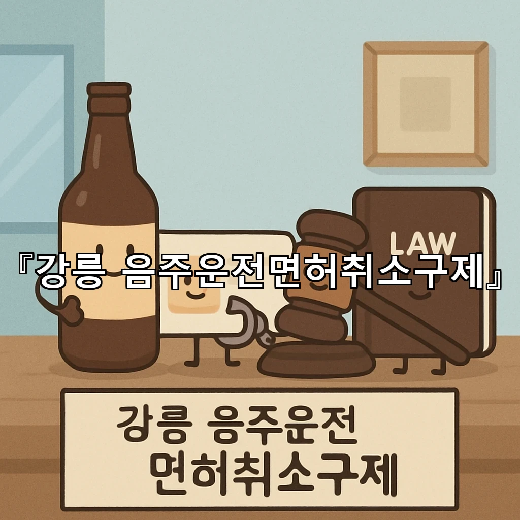 강릉음주운전면허취소구제 현장에서 길을 다시 잡는 현실적 준비