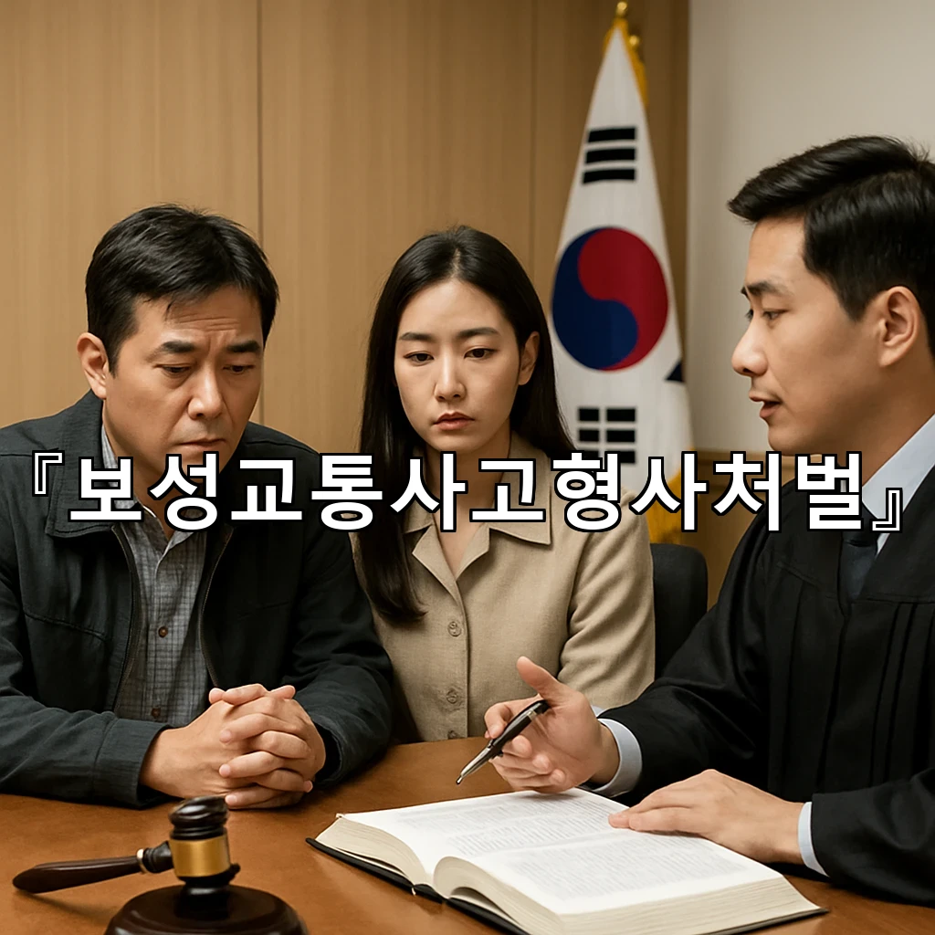 보성교통사고형사처벌 합의와 반성의 태도가 함께 작동하는 과정