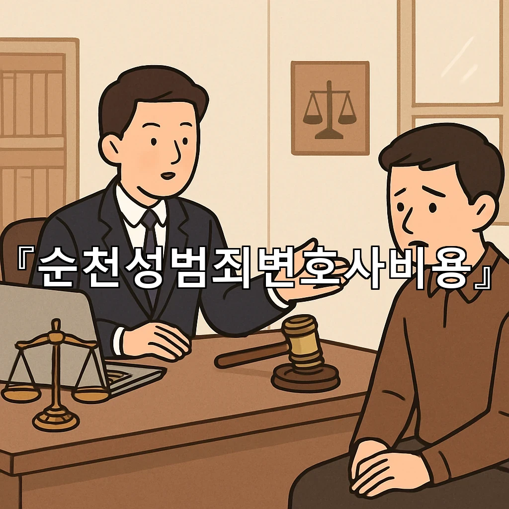 순천성범죄변호사비용 선택 전 확인할 절차와 진행 방향의 핵심