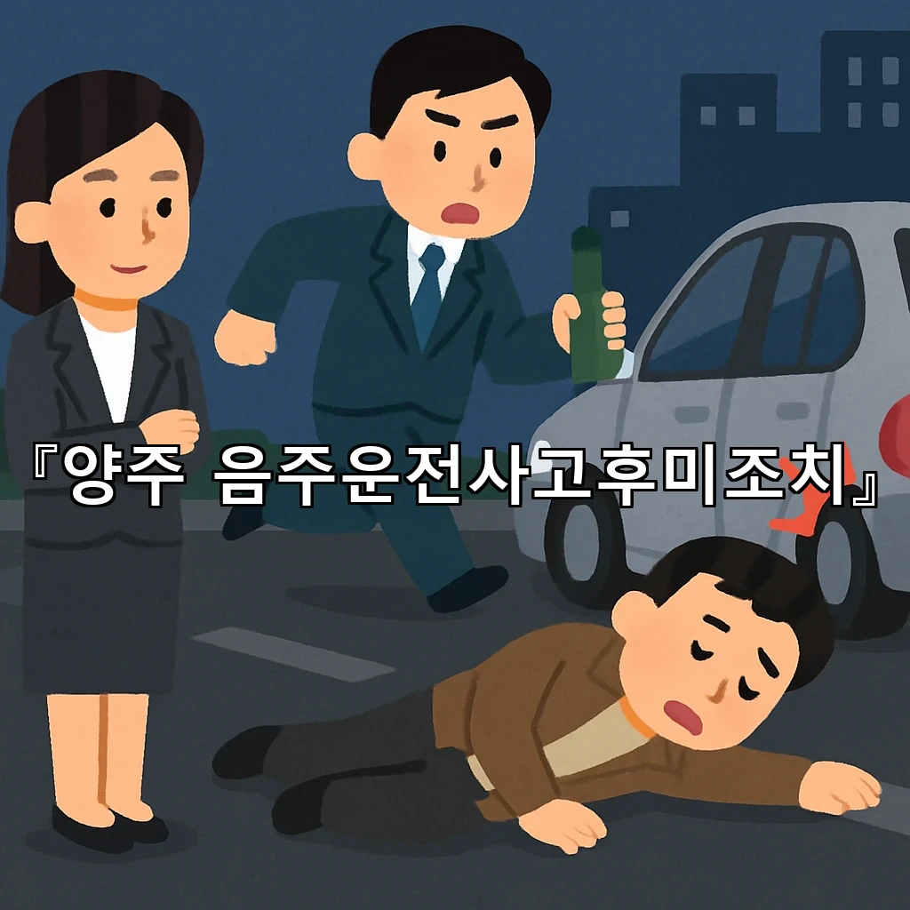 양주음주운전사고후미조치 이후 남는 기록과 대응의 핵심 정리