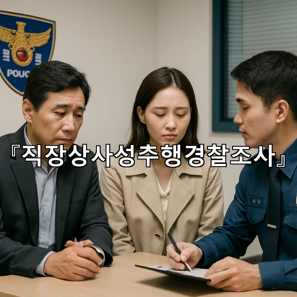 직장상사성추행경찰조사 초기 진술에서 놓치기 쉬운 핵심 정리