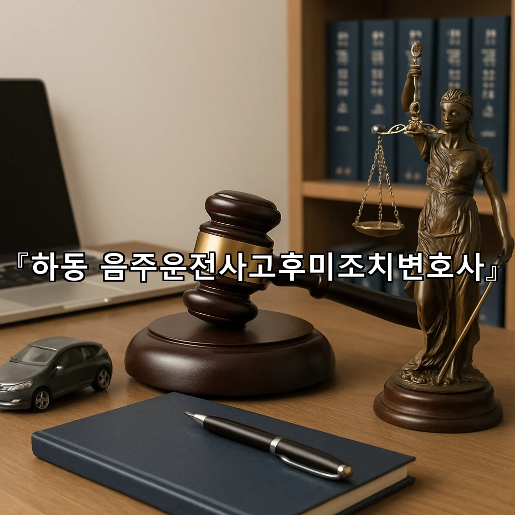 하동음주운전사고후미조치변호사 이후 절차를 예측하는 실무적 시선