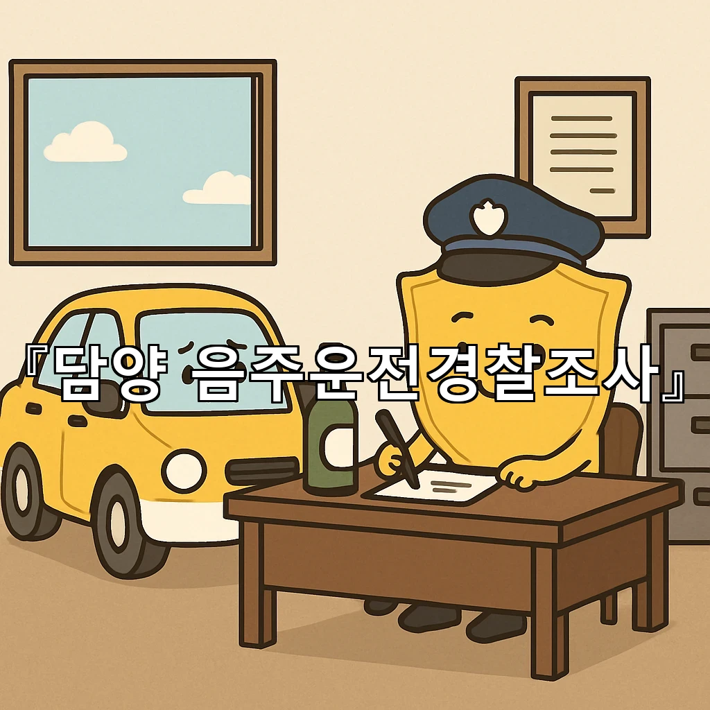 담양음주운전경찰조사 첫 순간에 놓치지 말아야 할 대응의 흐름