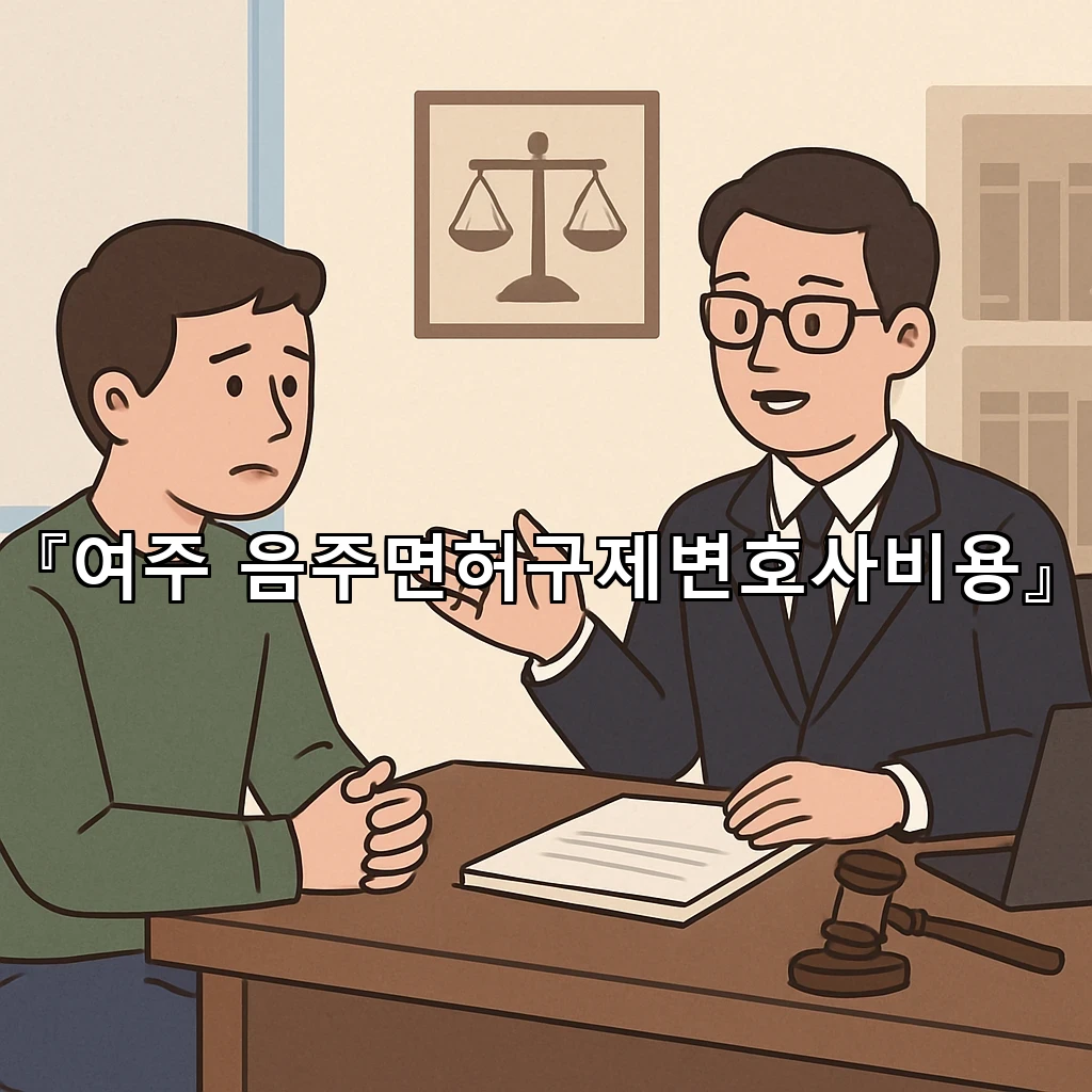 여주음주면허구제변호사비용 상담 전 알아둘 준비와 판단의 순서