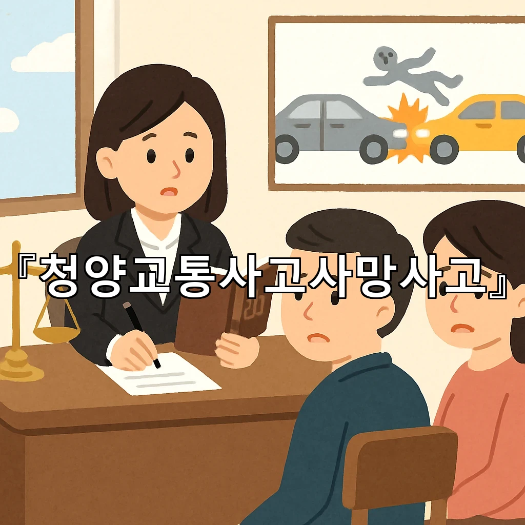 청양교통사고사망사고 이후 남겨진 현장 정리와 가족 대응의 순서